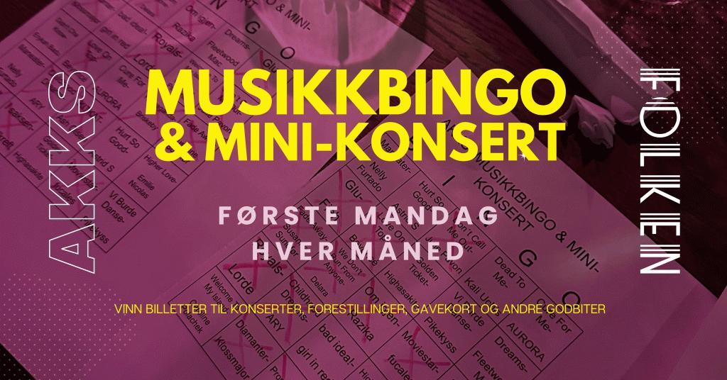 Annonse om AKKS - musikkbingo og minikonsert