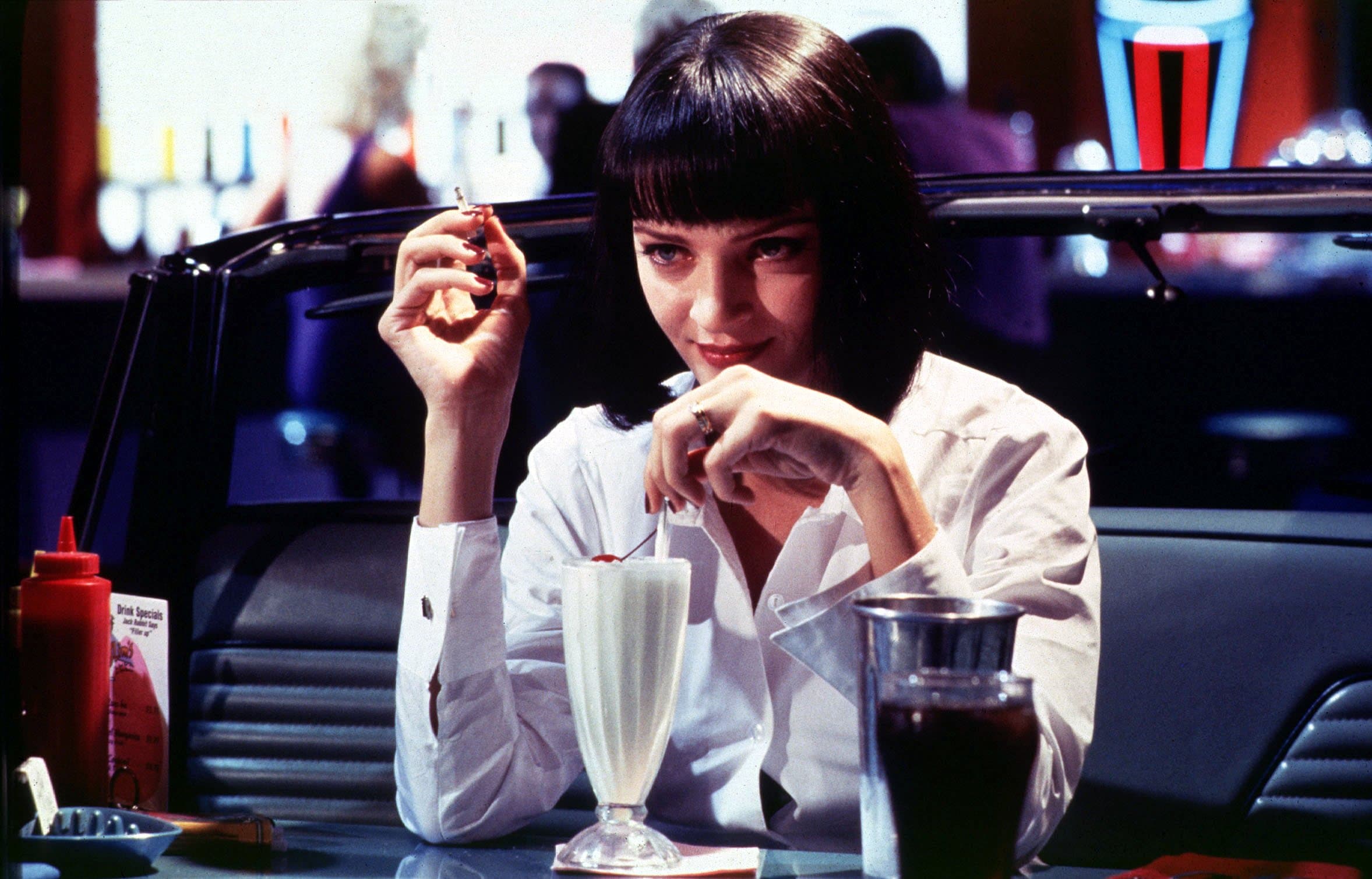 Bilde av Uma Thurman i en scene fra Pulp Fiction