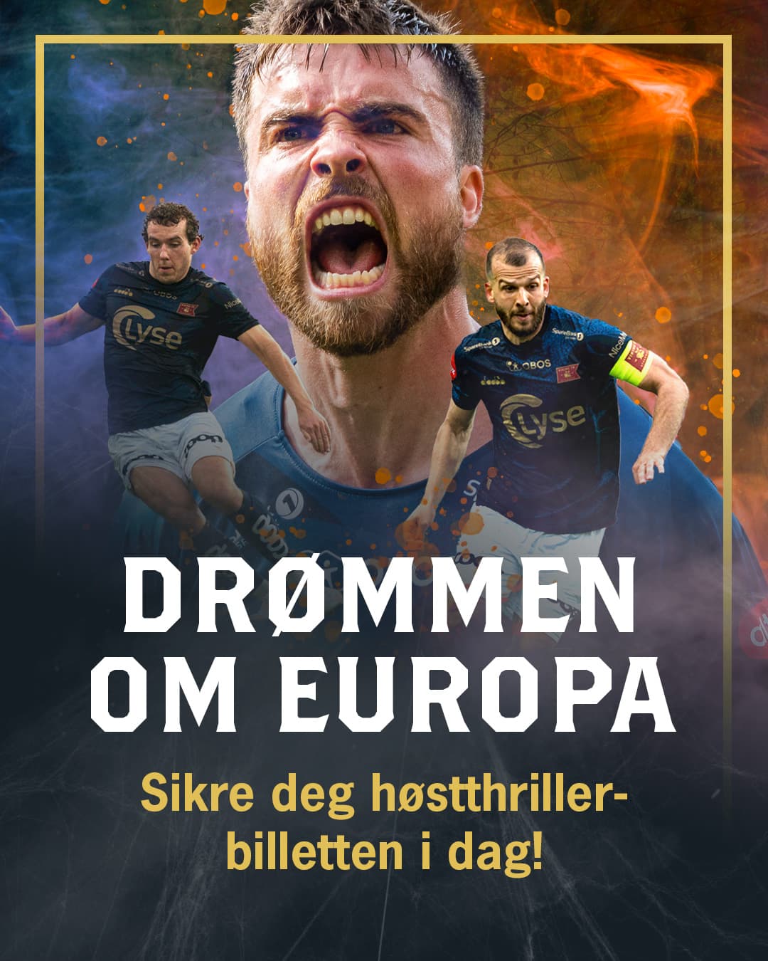 Plakat som annonserer for høstthriller-billetten til Viking FK