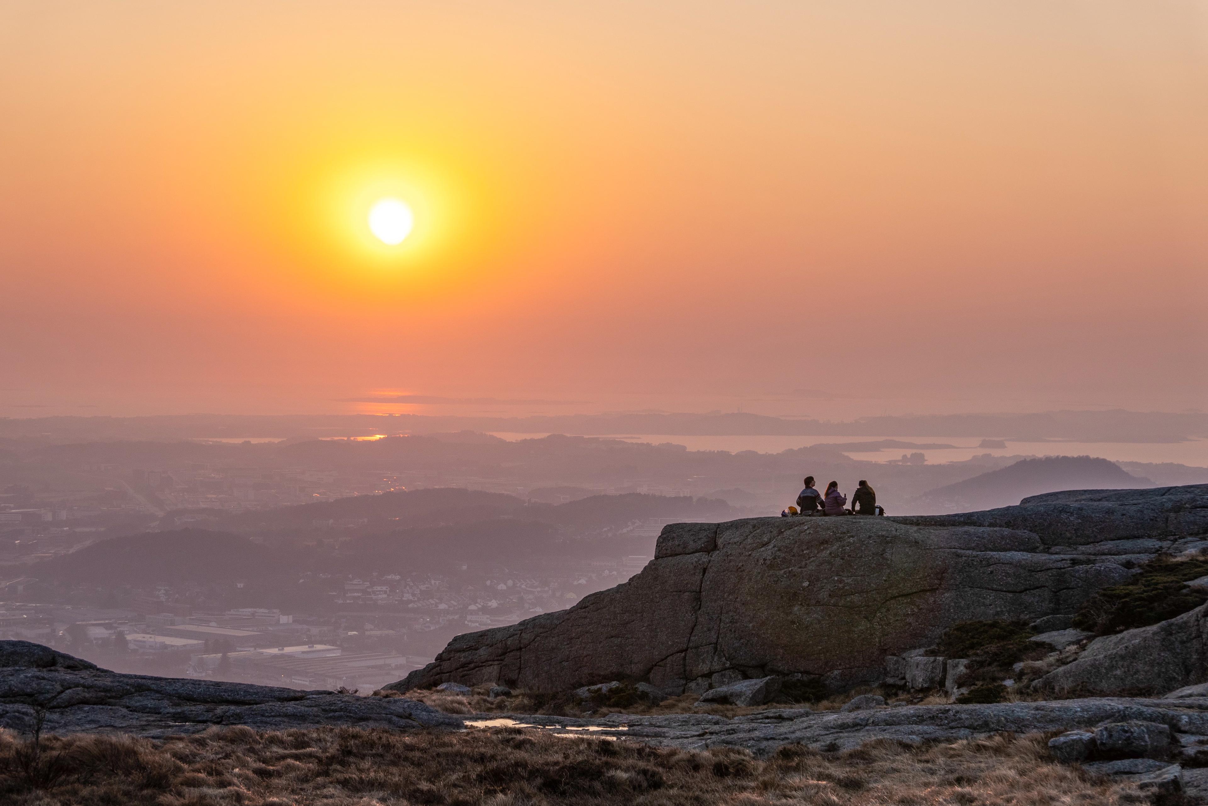 Dalsnuten solnedgang