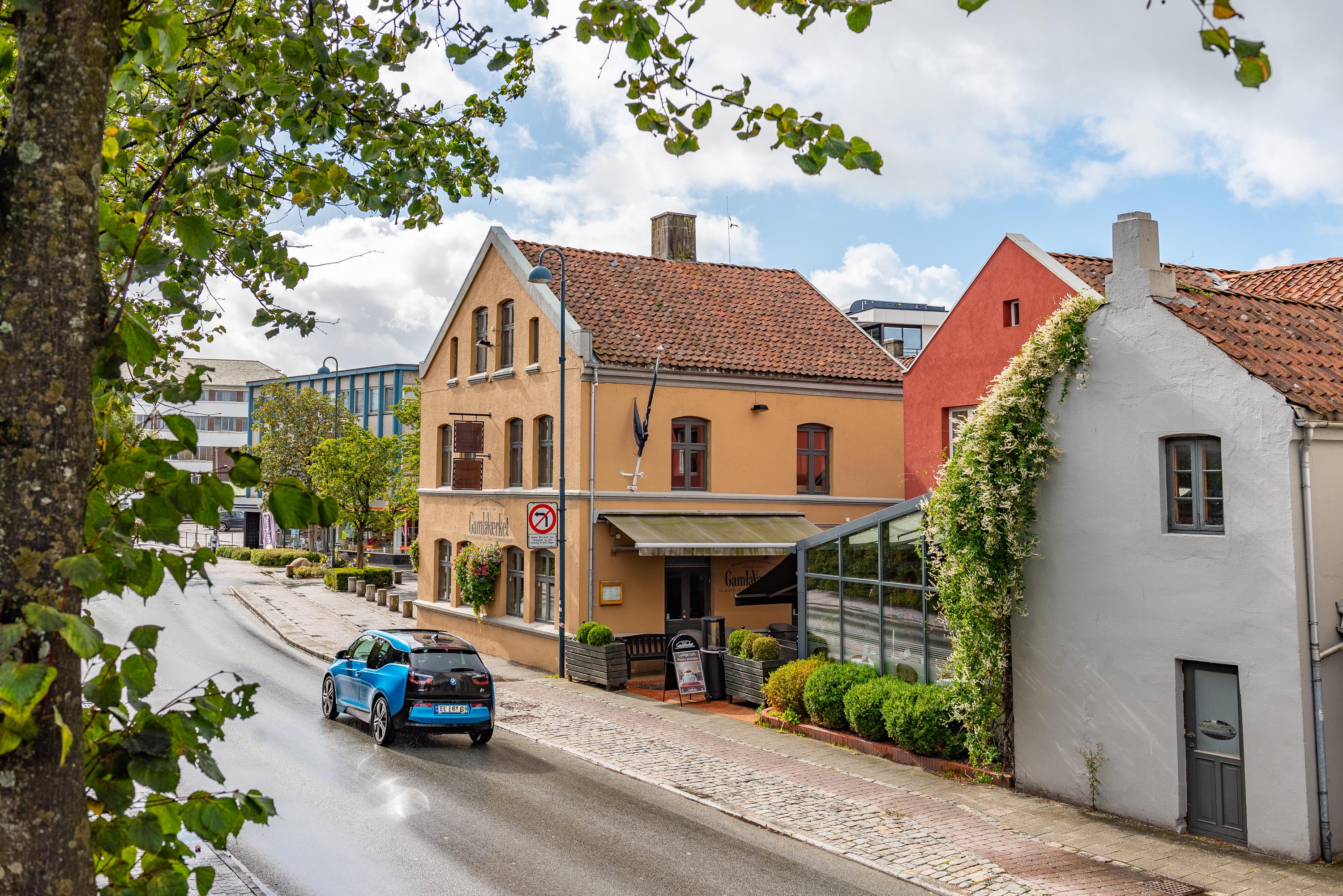 Inngang resepsjon og restaurant.