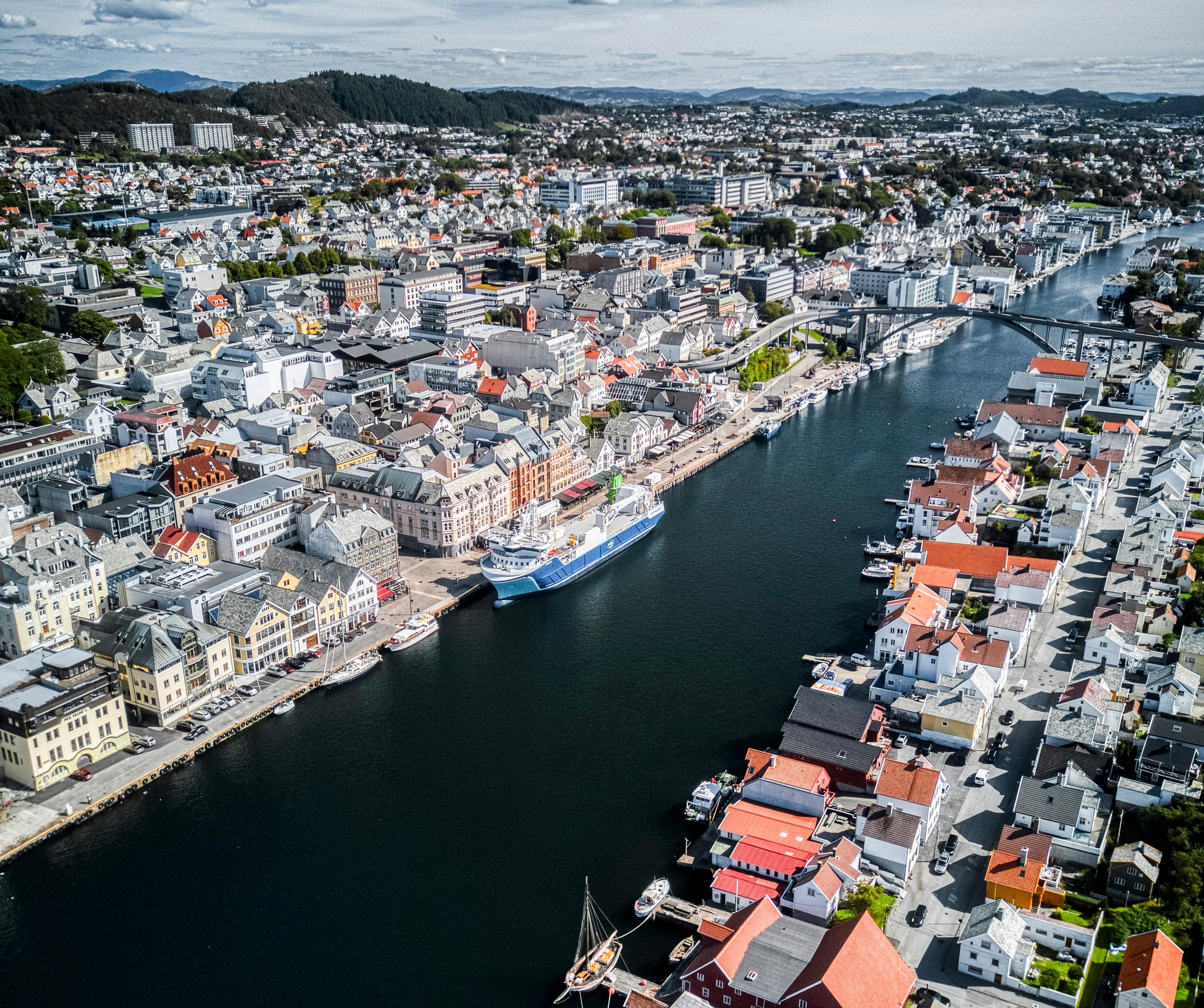 Haugesund fra fugleperspektiv