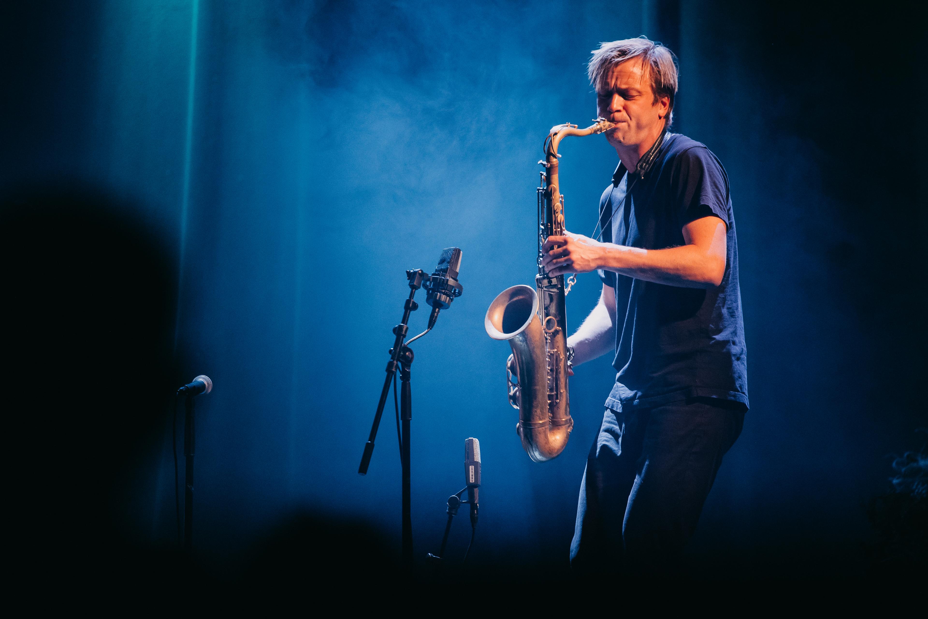 man playing instrument on stage at Kammermusikkfestivalen Stavanger