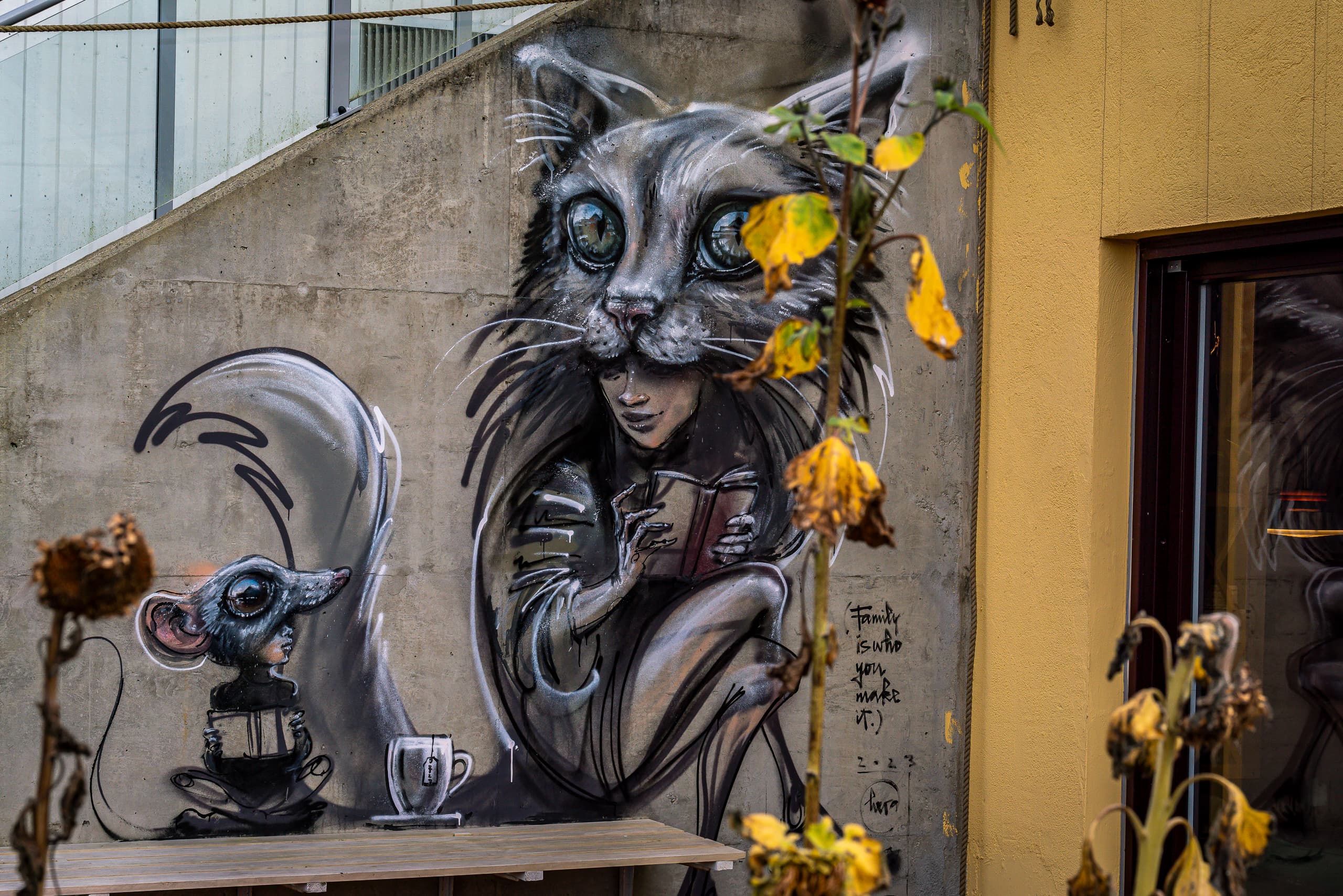 street art stavanger by Hera for Nuart. Project Trains, Planes & Automobiles